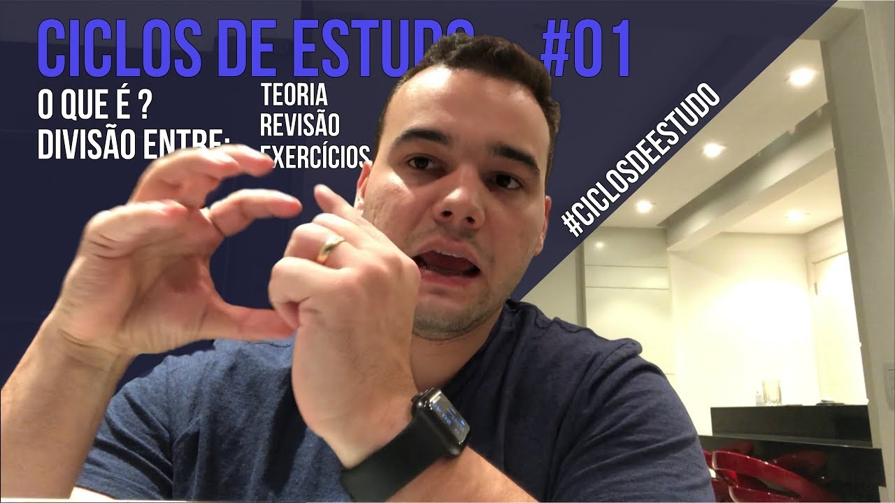 Ciclos de Estudo: divisão em Teoria, Revisão e Exercícios | #CiclosDeEstudo 01