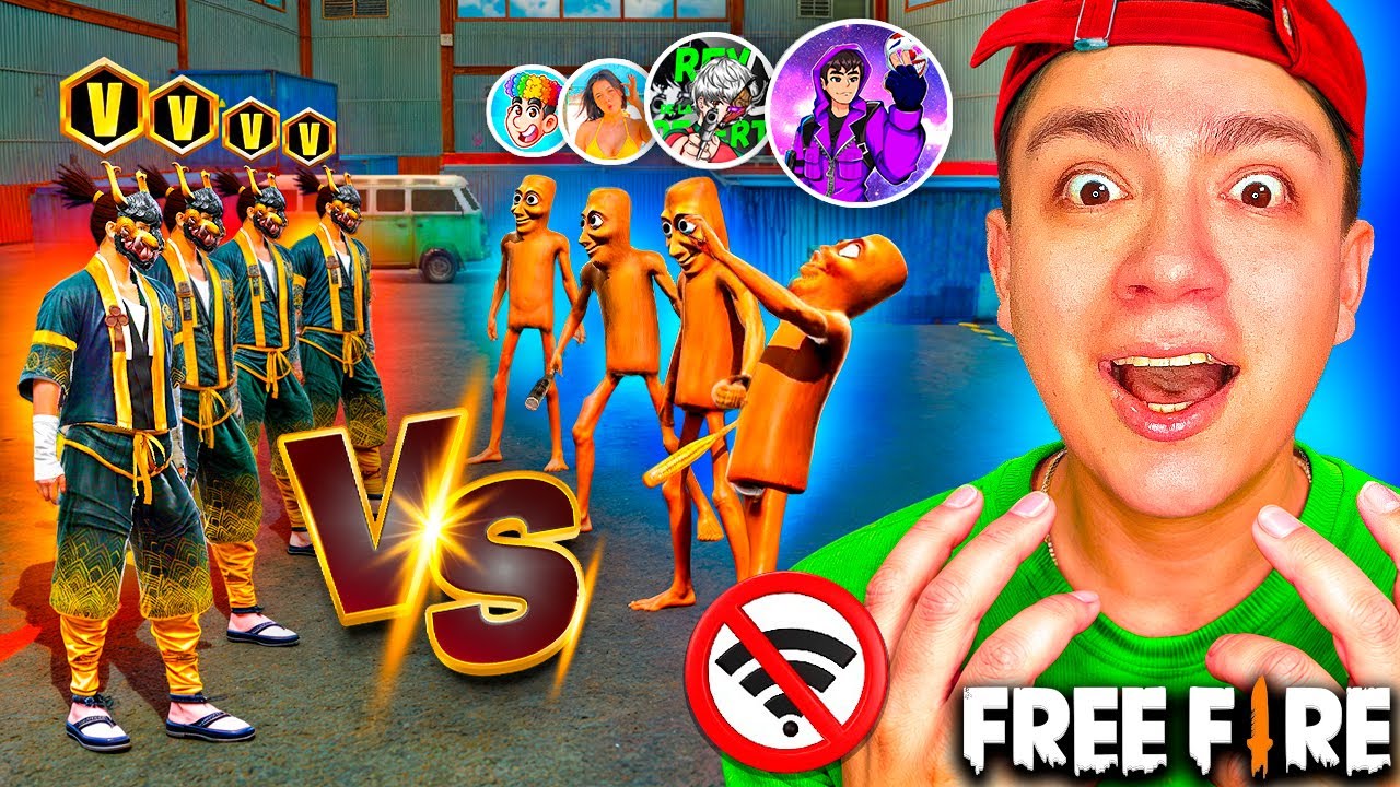 4 VERIFICADOS SAKURAS TROLEAN SIN INTERNET EN FREE FIRE🔥😱!