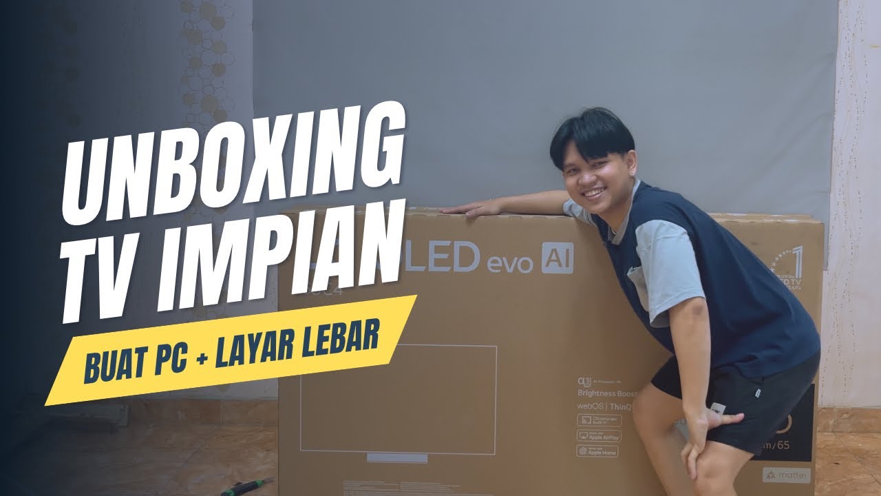 Akhir dateng juga tv Oled 65 inch dari LG C4 | Mari Unboxing