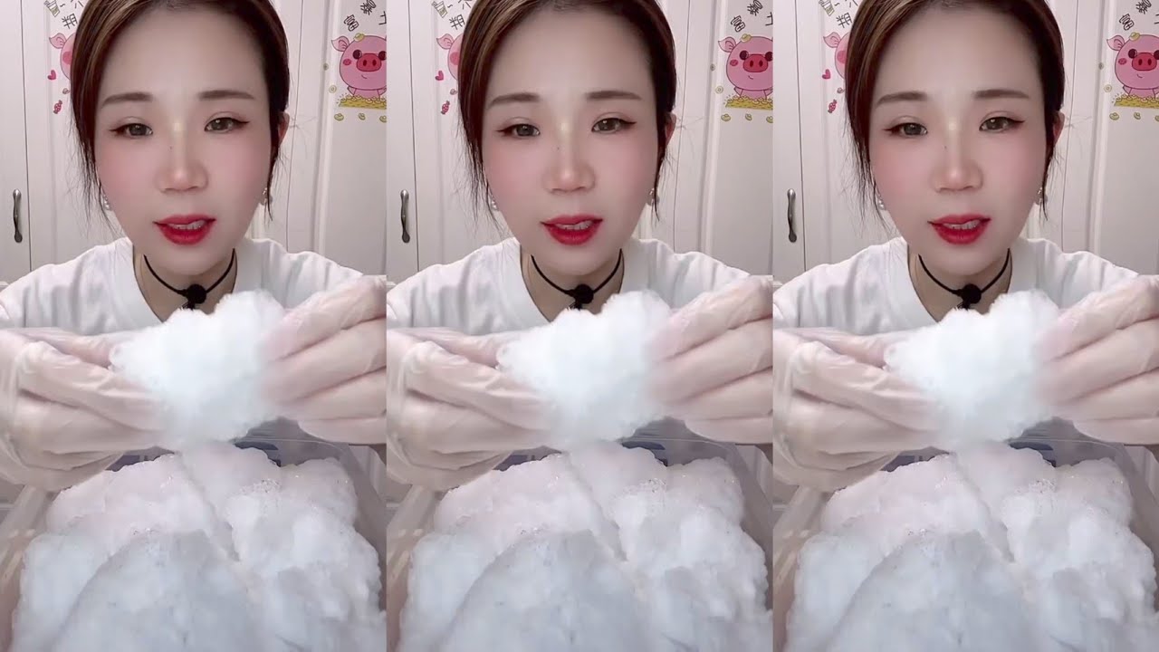 LIVE YY FREEZER WHITE ICE #freezer #ice #whiteice #asmr #iceeating #kwai #asmreating #crunchyasmr