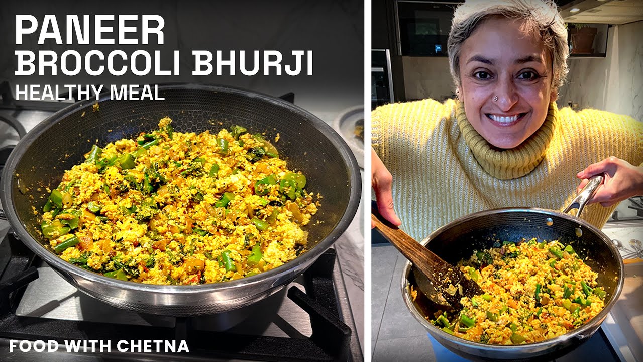 Easiest 15 minute high protein meal - PANEER BHURJI!