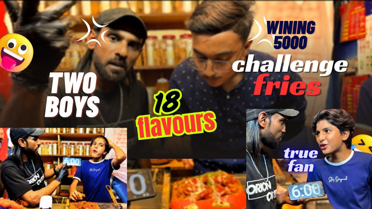 Two Boy 18 Spicy Fries Challenge Spicy Lovers