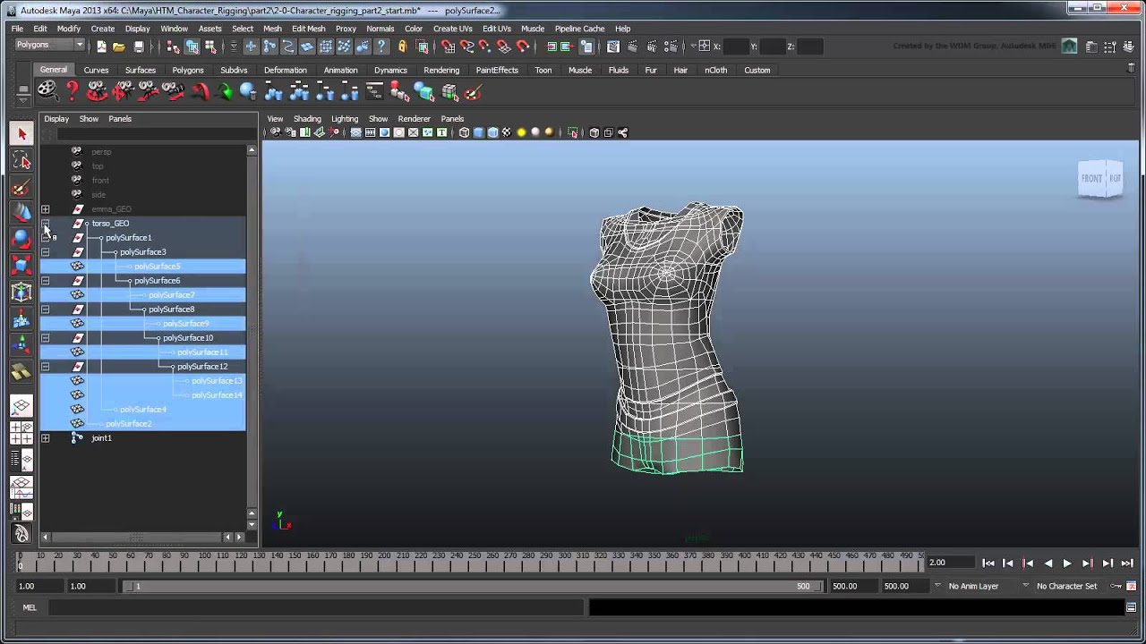 Creating a Character Rig - Part 2: Basic spline torso (Advanced)