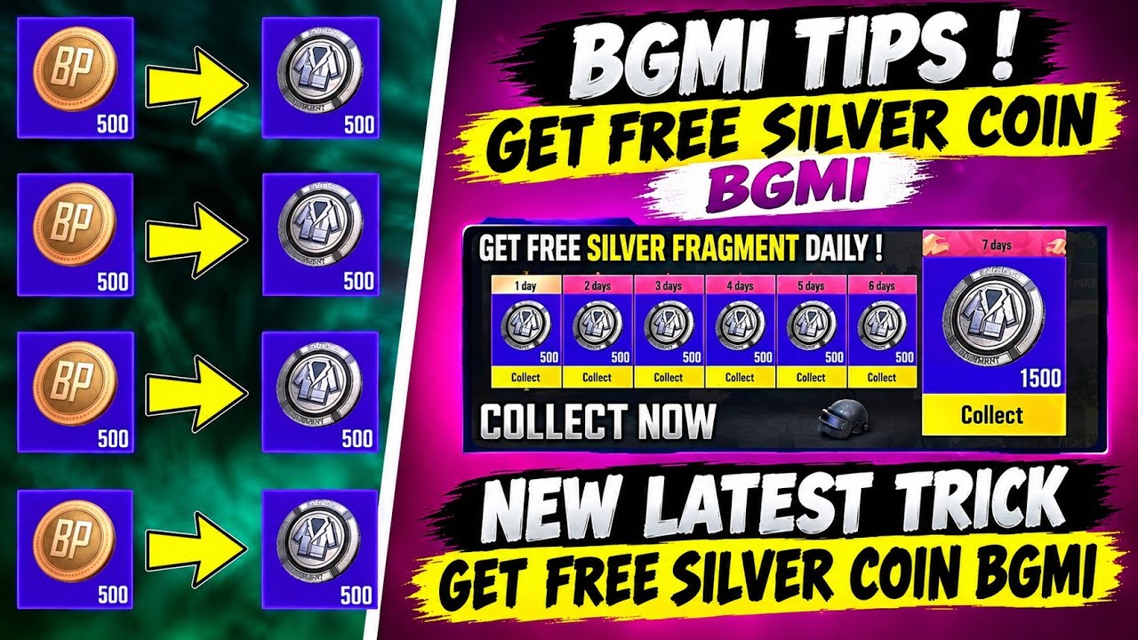 BGMI Tips! 😍 Get Free SILVER COIN in BGMI | How To Get Free Silver Fragment In Bgmi