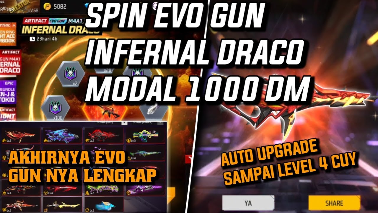 Spin evo gun infernal draco!! Evo Gun terakhir di akun gua