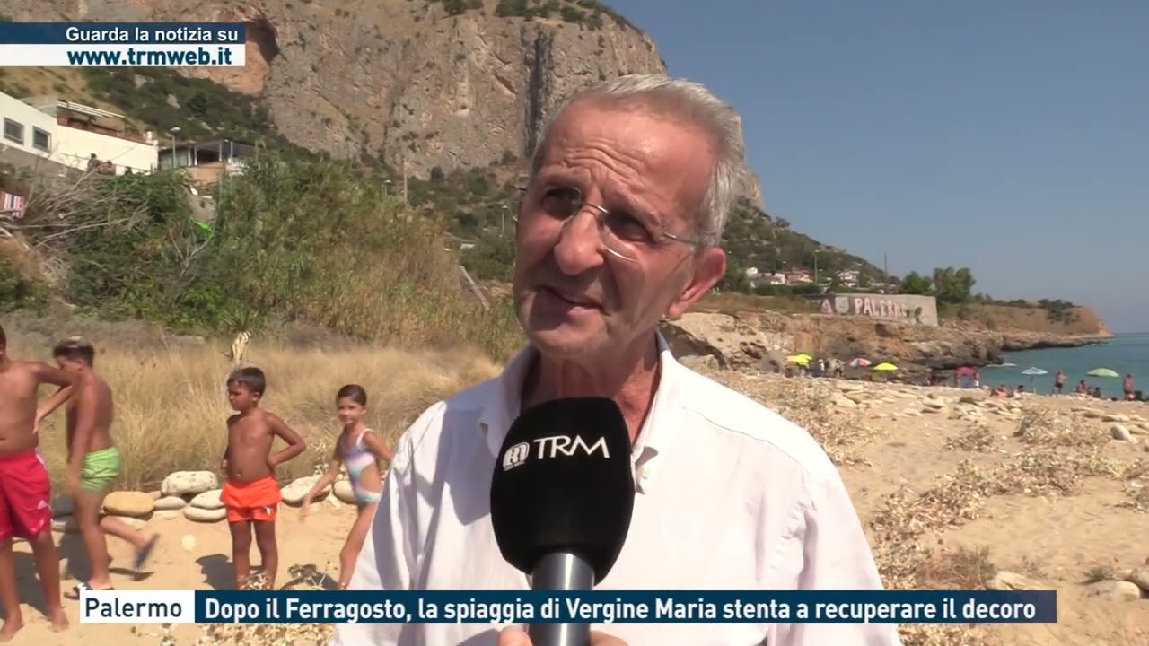 Palermo - Dopo Ferragosto la spiaggia di Vergine Maria stenta a recuperare il decoro