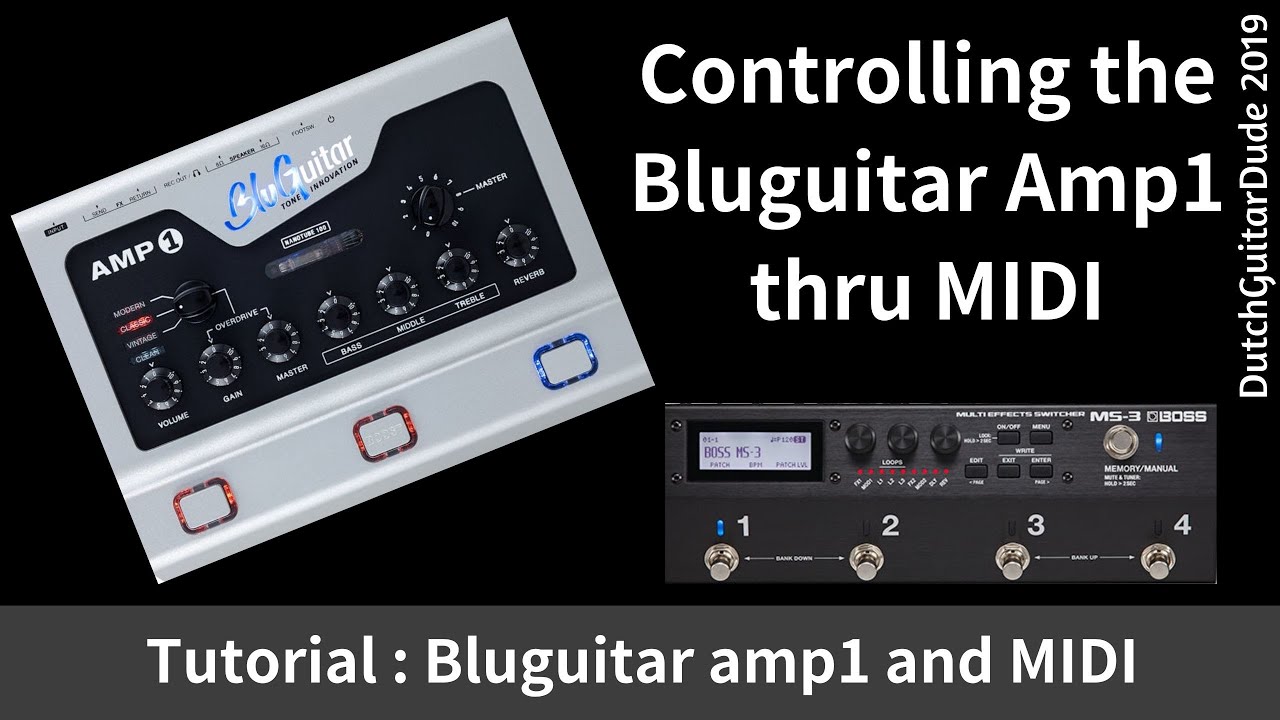 Controlling the Bluguitar amp1 thru MIDI