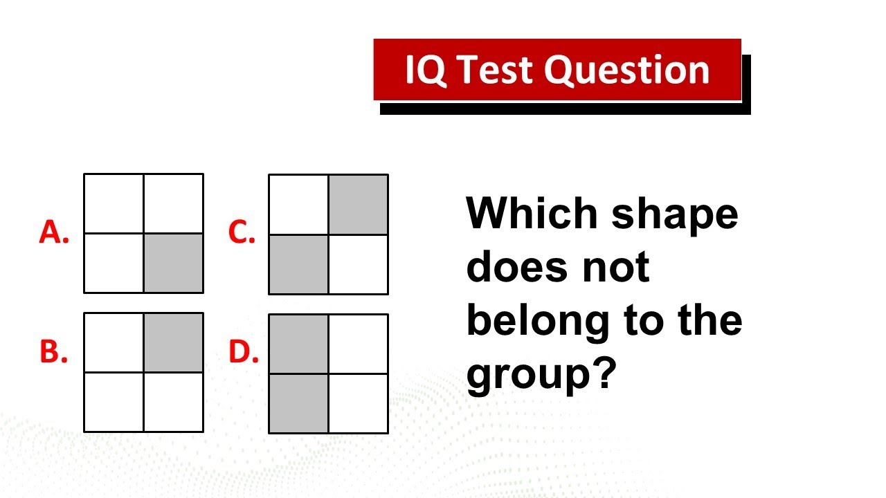 What is your IQ? Real IQ Test Questions. With Answers and Explanations