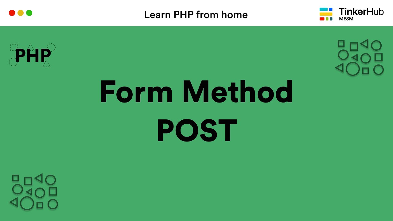 PHP Form Method POST