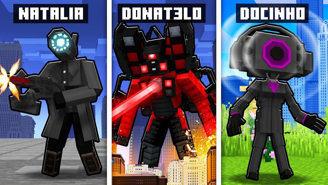 MINECRAFT... MAS TEMOS RAÇAS do TITAN SPEAKERMAN!! ‹ DONAT3LO ›