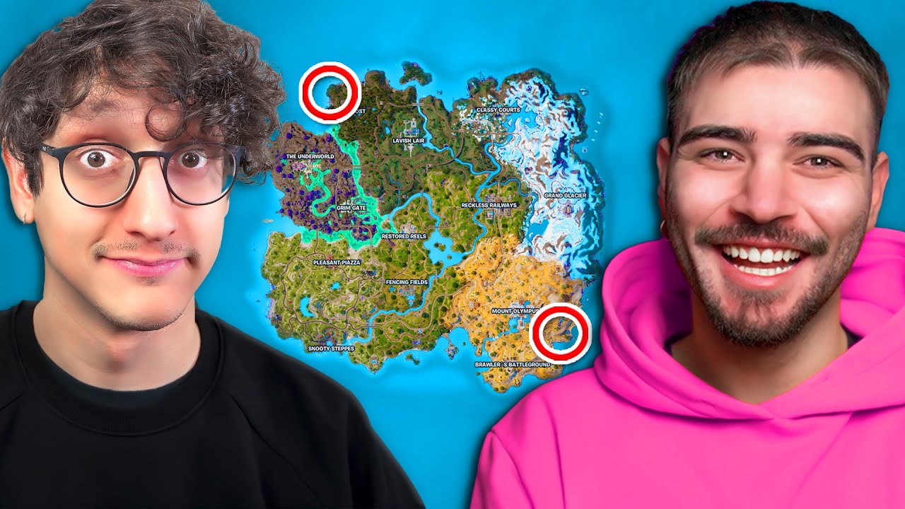 ΑΚΡΗ του ΧΑΡΤΗ CHALLENGE στο FORTNITE!!!| OA