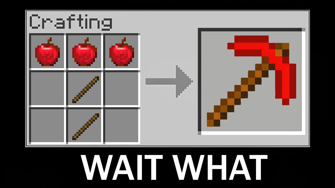 Minecraft wait what meme (part 36) - New Crafting Pickaxe 2