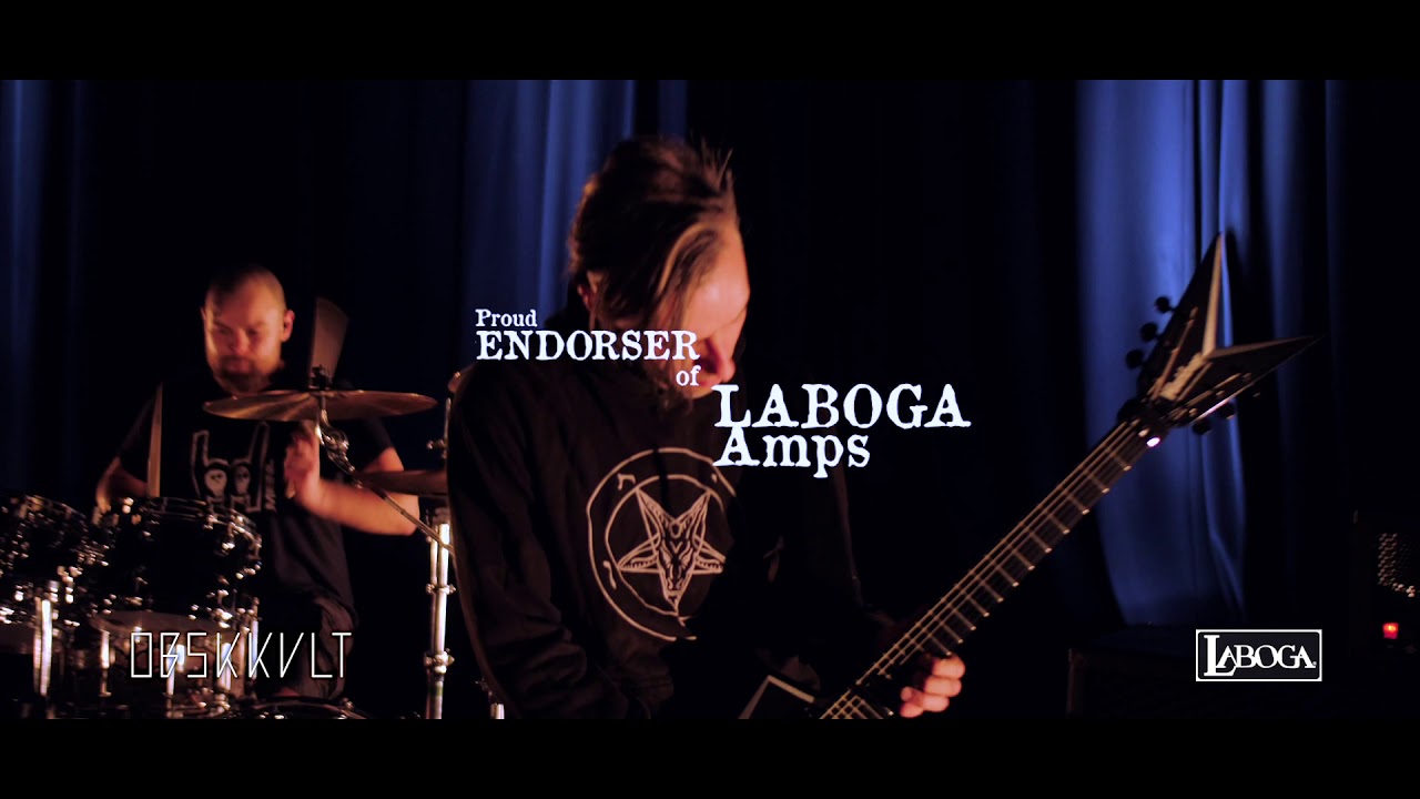 OBSKKVLT's guitarrist HRODIRIKS plays LABOGA AMPS.