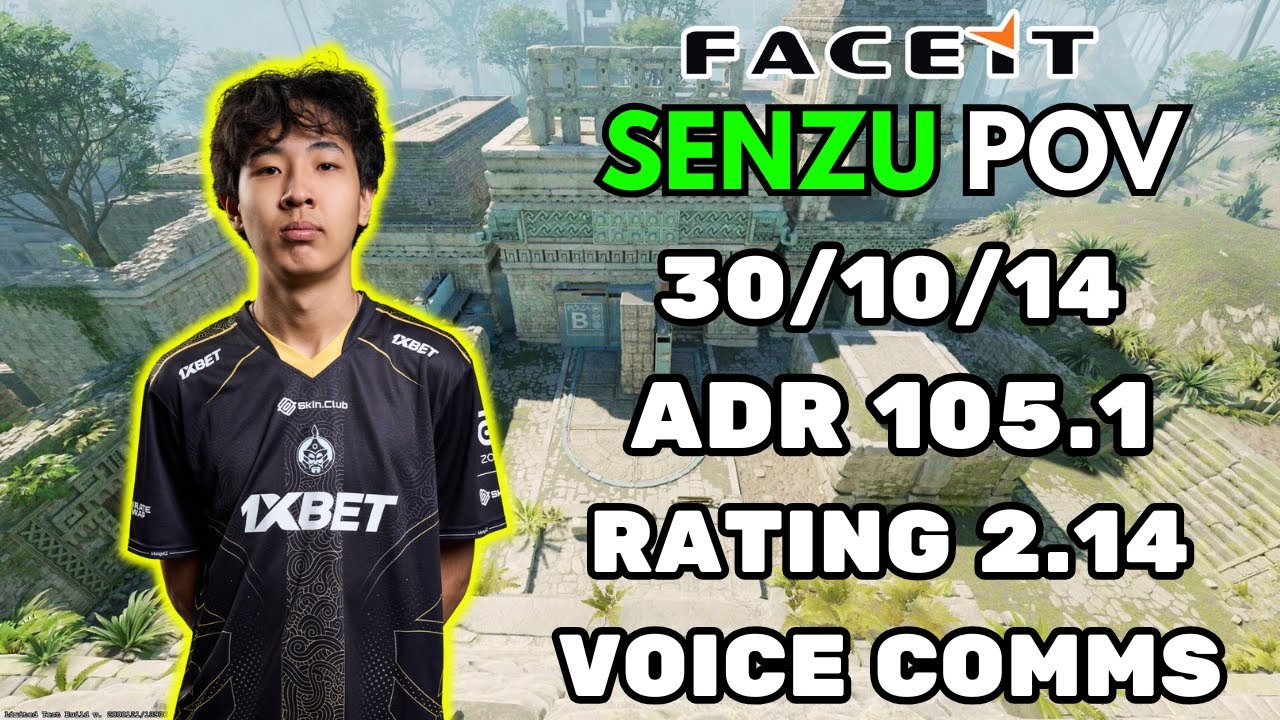 Senzu POV w/Mzinho + VOICE COMMS (30/10/14) ADR 105.1 RATING 2.14 CS2 FACEIT EU - December 25th 2025