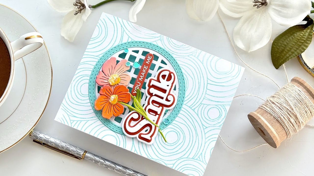 A WINDOW Card with an Inside SURPRISE | Spellbinders Spotlight Frames & Florals