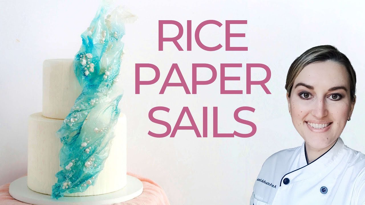 How to make Mermaid RICE PAPER SAILS! No soaking! | Cake Decorating Tutorial