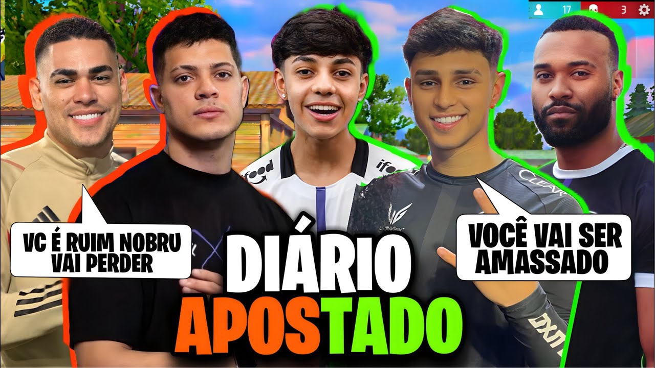 DIÁRIO APOSTADO! MANOMAX LEVOU O TIME DO RACHA TODO! NOBRU, CEROL E GORILA! RECORD DE KILLS!