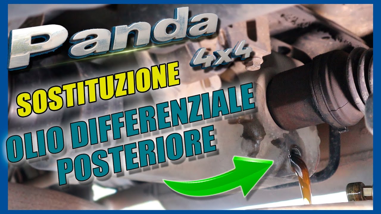 OLIO del DIFFERENZIALE POSTERIORE Sostituzione nella FIAT PANDA 4X4 169 1.2 8v (giunto viscoso)