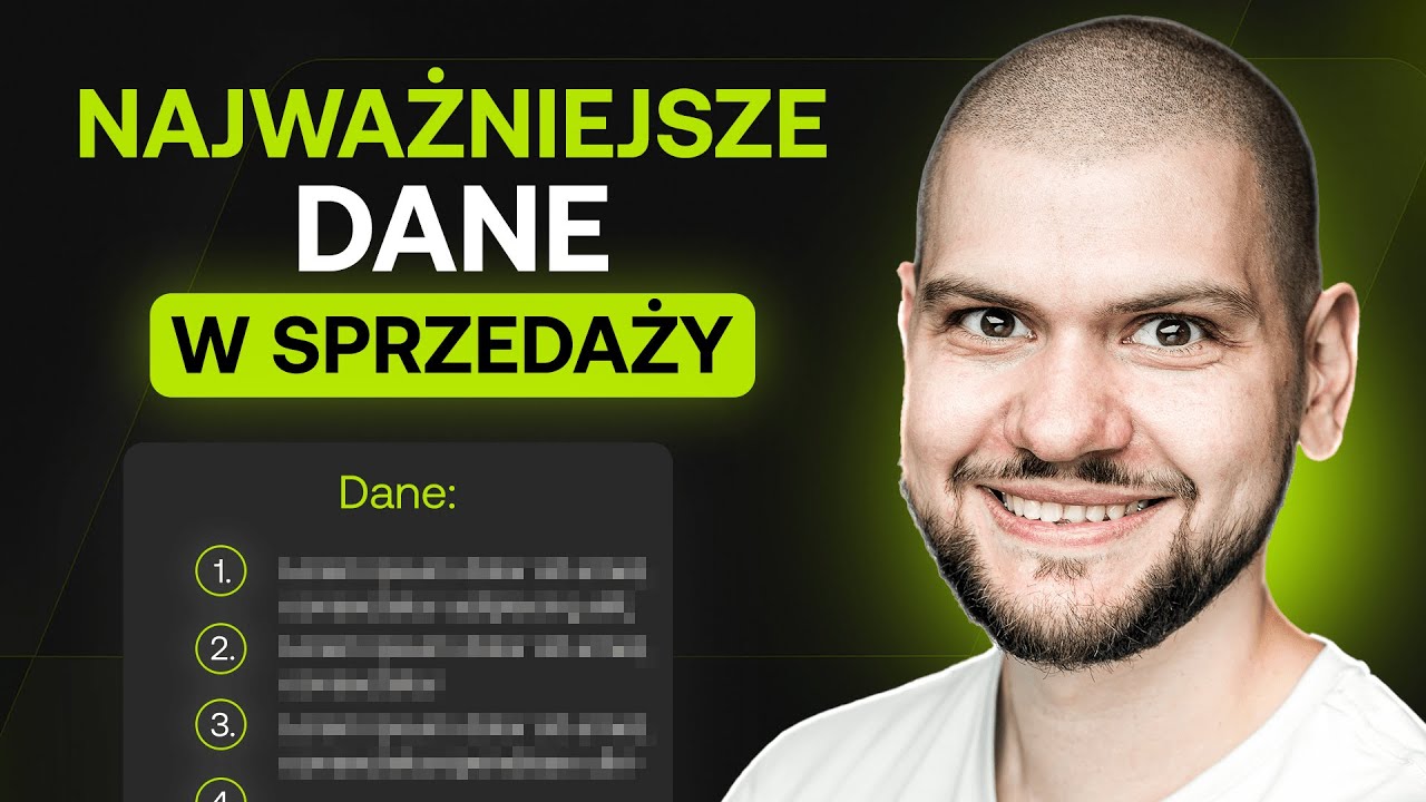 TOP 5 danych ważnych dla SPRZEDAŻY