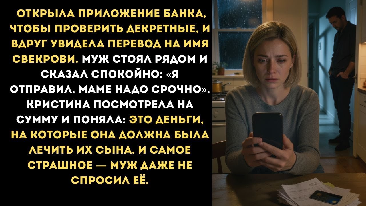 Муж перевёл мои декретные свекрови