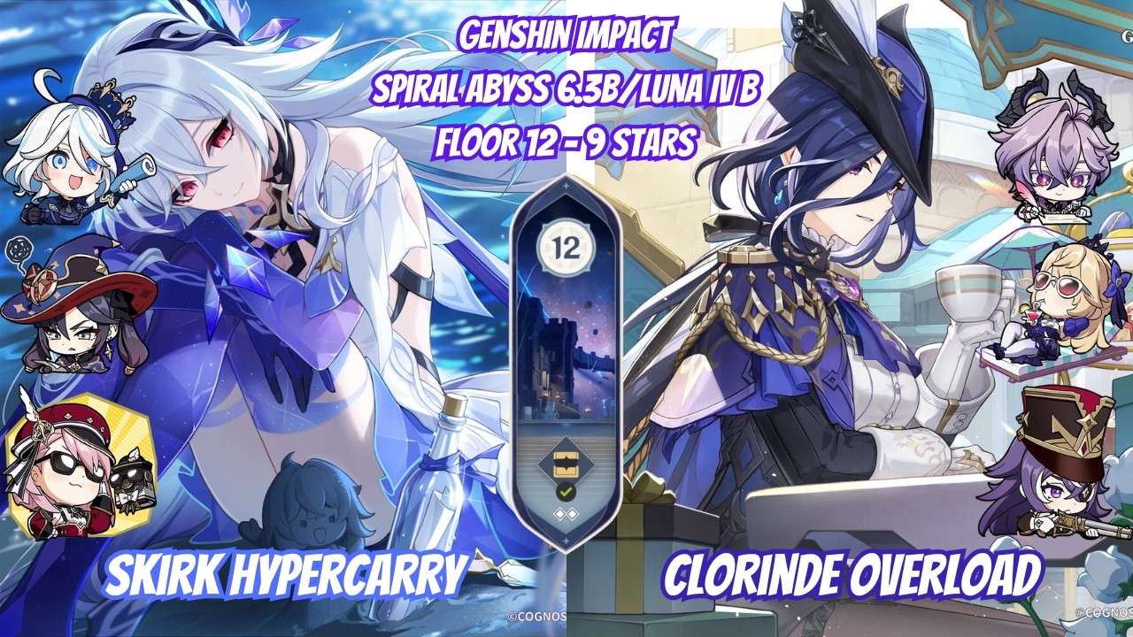 C0 Skirk Hypercarry & C1 Clorinde Overload | Spiral Abyss 6.3b/Luna IV b – Genshin Impact