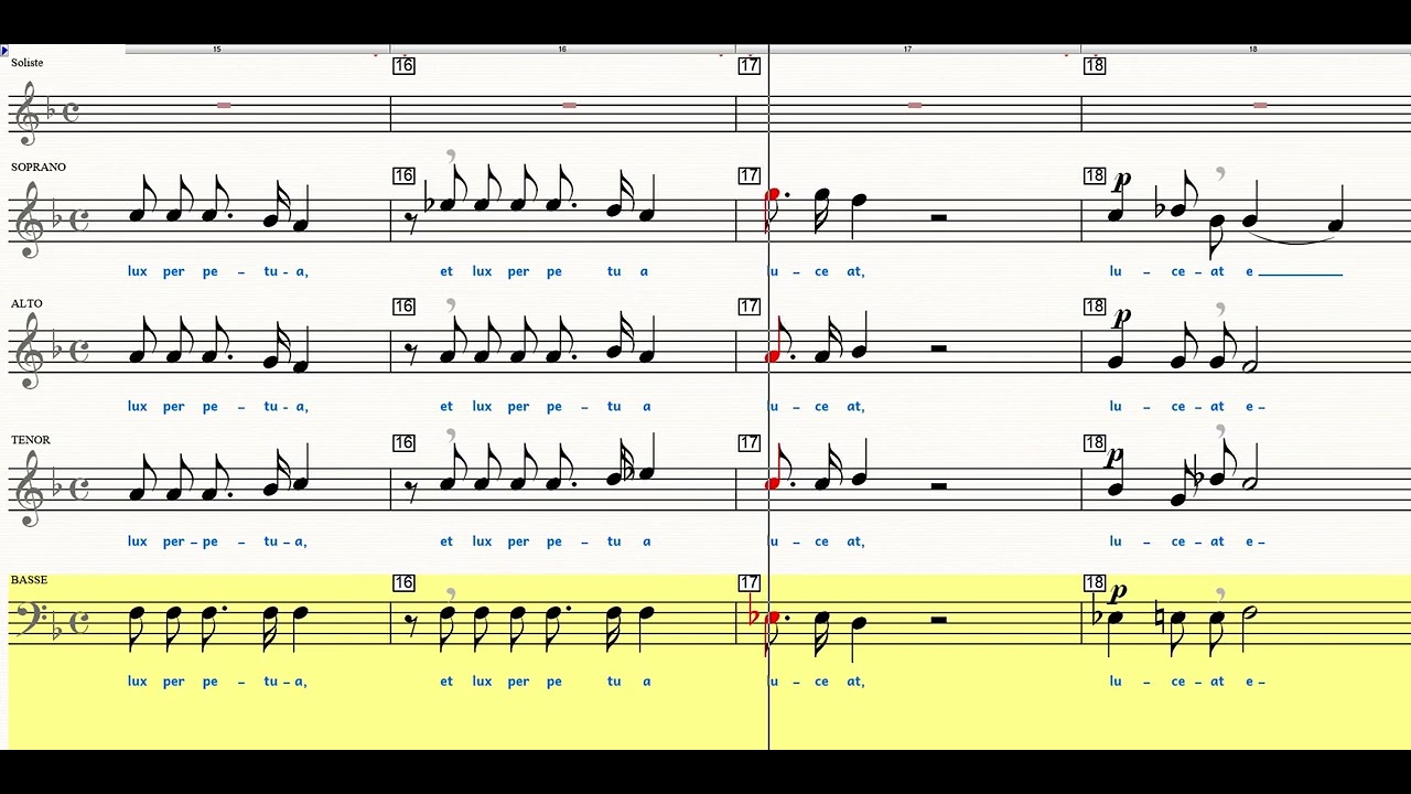 REQUIEM MOZART (version Levin) ReqMoz 01  Introït BASSE