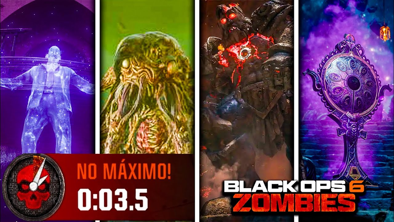 Completando TODOS os EASTER EGGS SOLO no MODO Cranked do BO6 Zombies