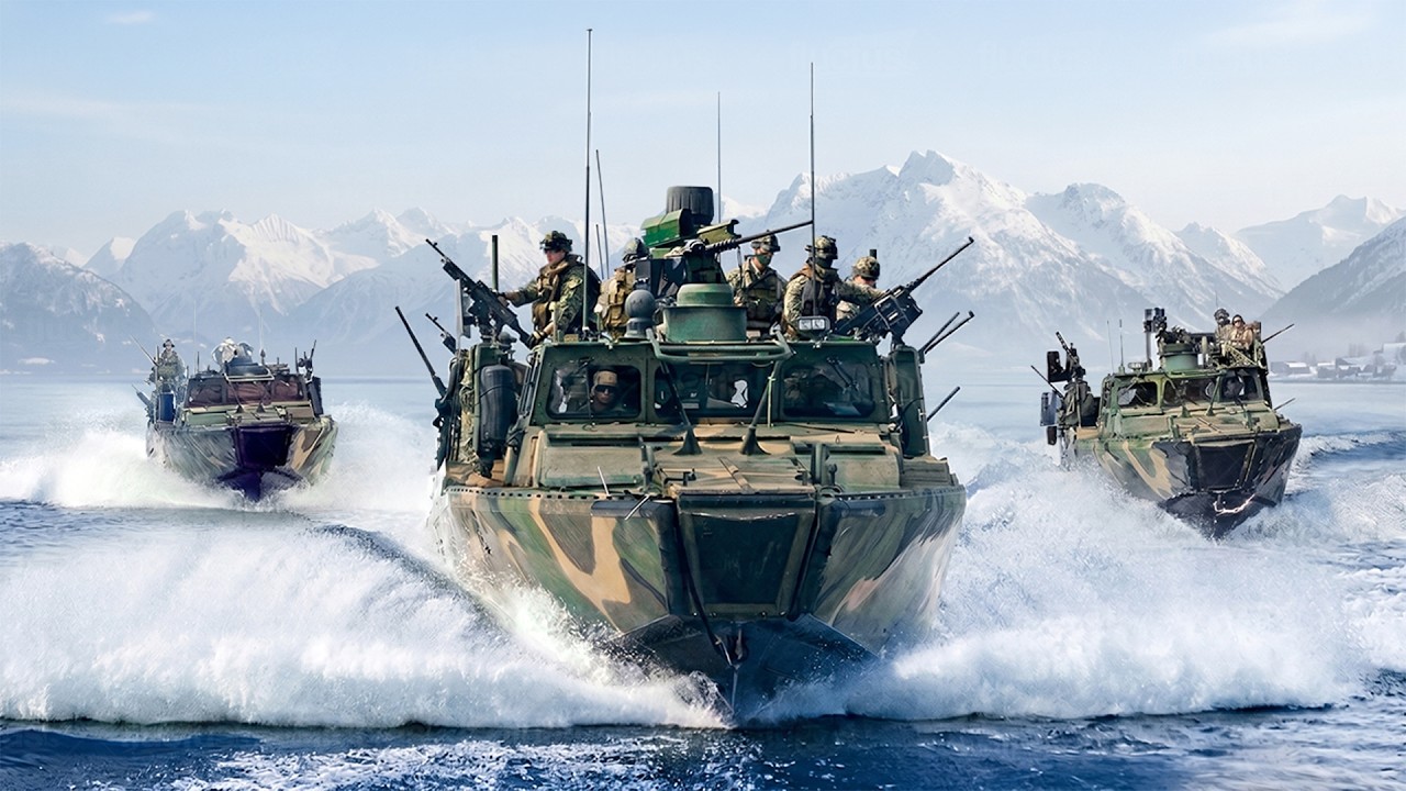 Inside US and Sweden Super Advanced Patrol Boat Patrolling Waters at High Speed