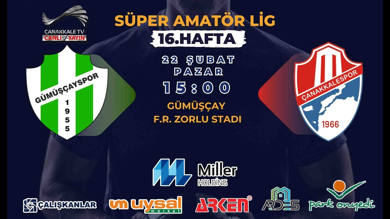GÜMÜŞÇAYSPOR - ÇANAKKALESPOR 16. HAFTA MAÇI