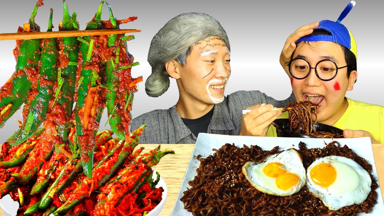 ASMR MUKBANG | ОСТРЫЙ ЧИЛИ КИМЧИ ЛАПША ЧЕРНАЯ ФАСОЛЬ (ЧАПАГЕТТИ) ЭКСТРА ОСТРЫЙ ЧИЛИ
