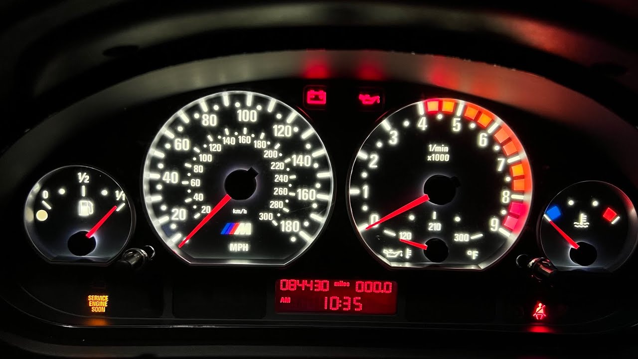 E46 BMW M3 Cluster LED Conversion