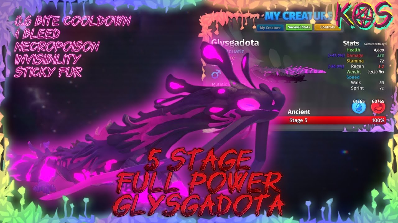 Glysgadota | 5 Stage | Full Power | Creatures of Sonaria
