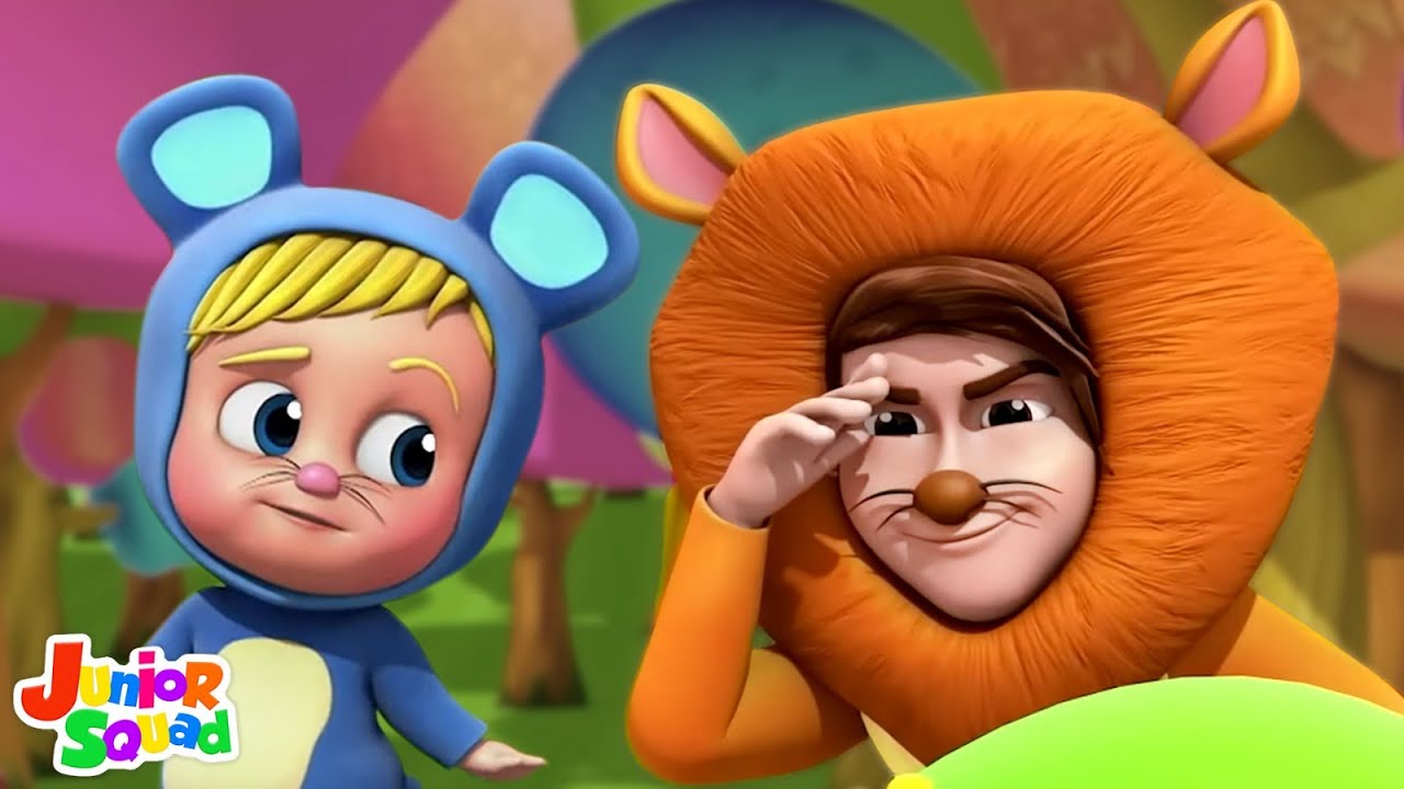 Lion And The Mouse, शेर और चूहा, Hindi Kahani and Nursery Rhymes for Kids