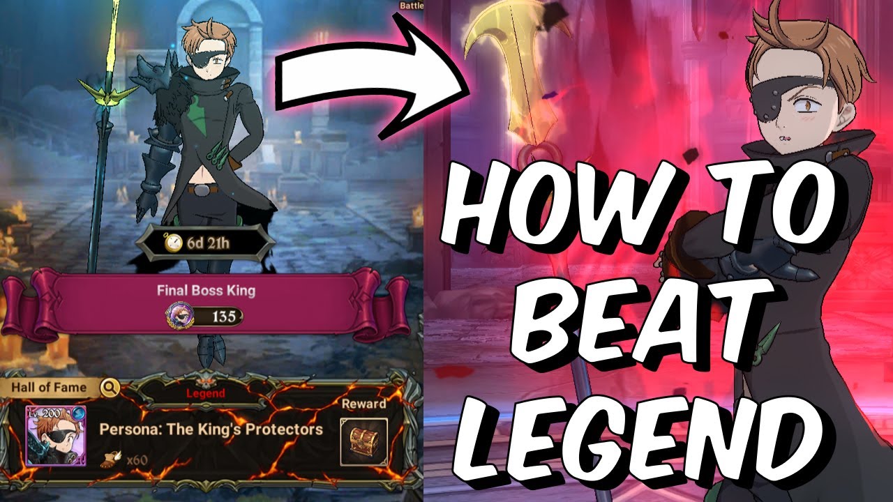 How To Beat Legend Final Boss King - Tips & Tricks Guide - Seven Deadly Sins: Grand Cross