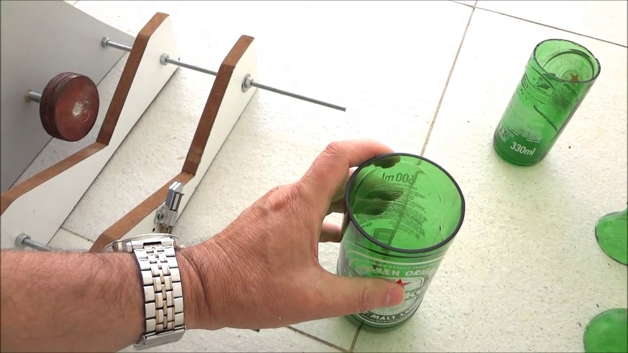 MÁQUINA DE CORTAR GARRAFAS DE VIDRO - RAPIDEZ & PRECISÃO !