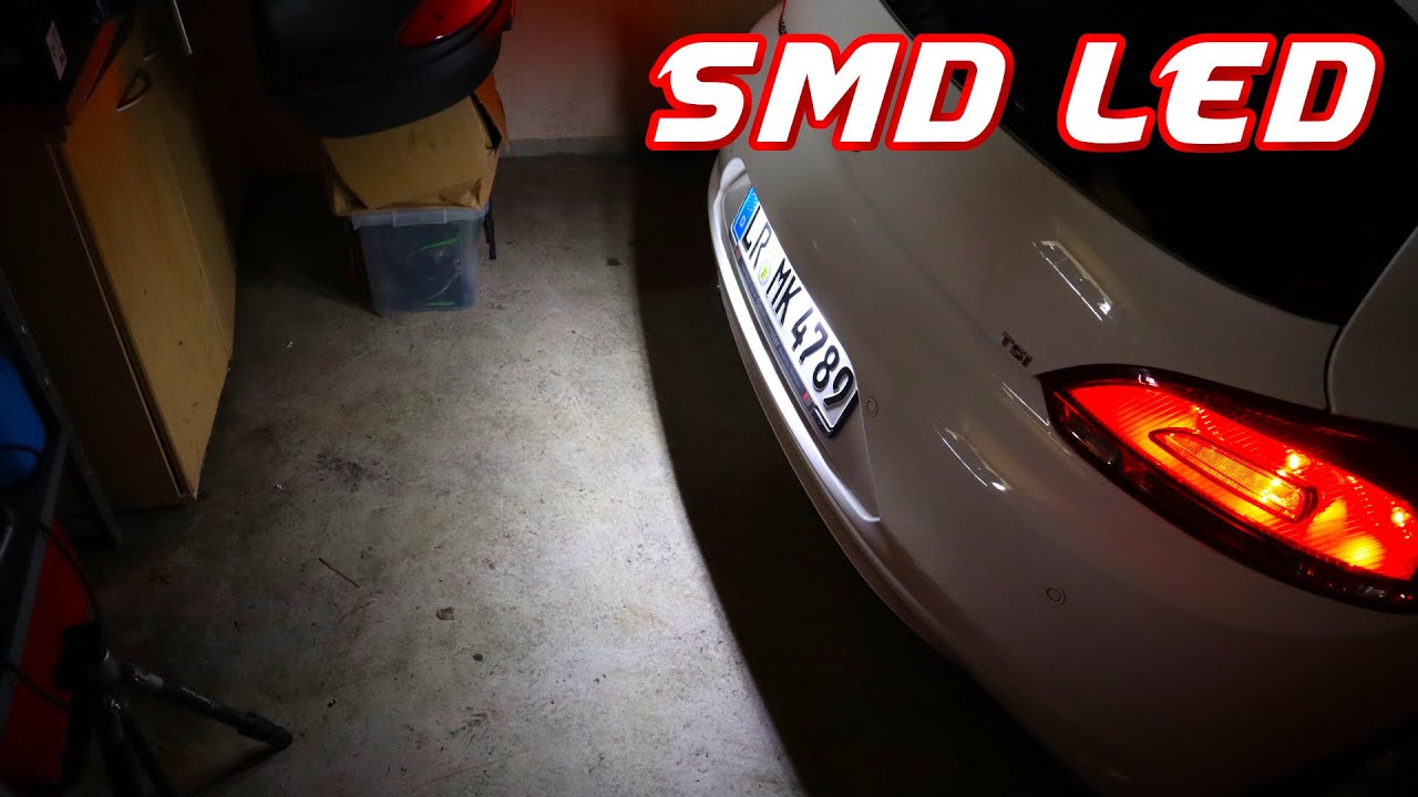 LED SMD Kennzeichenbeleuchtung Umbau | VW Scirocco mk3