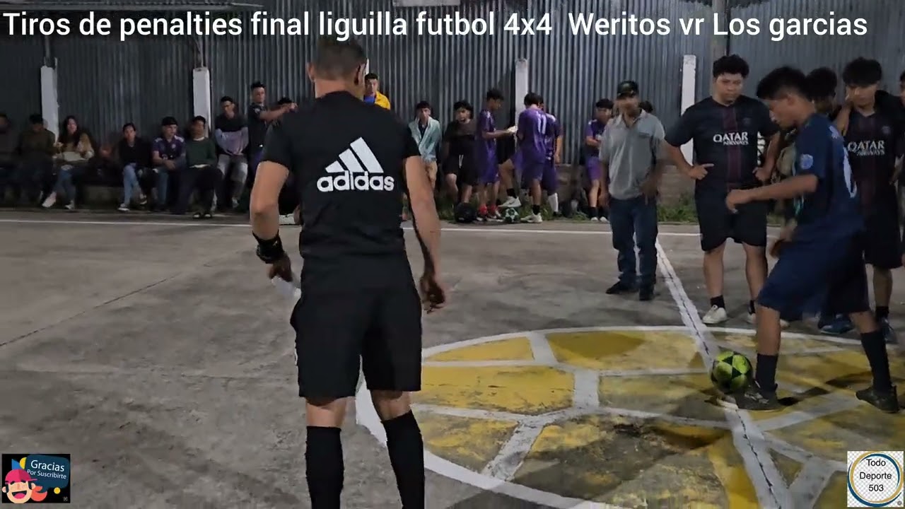 Tiros de penalties final liguilla futbol 4x4  Weritos vr Los garcias 