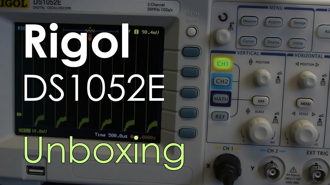 Rigol DS1052E Unboxing - 50 MHz Einsteiger-Oszilloskop