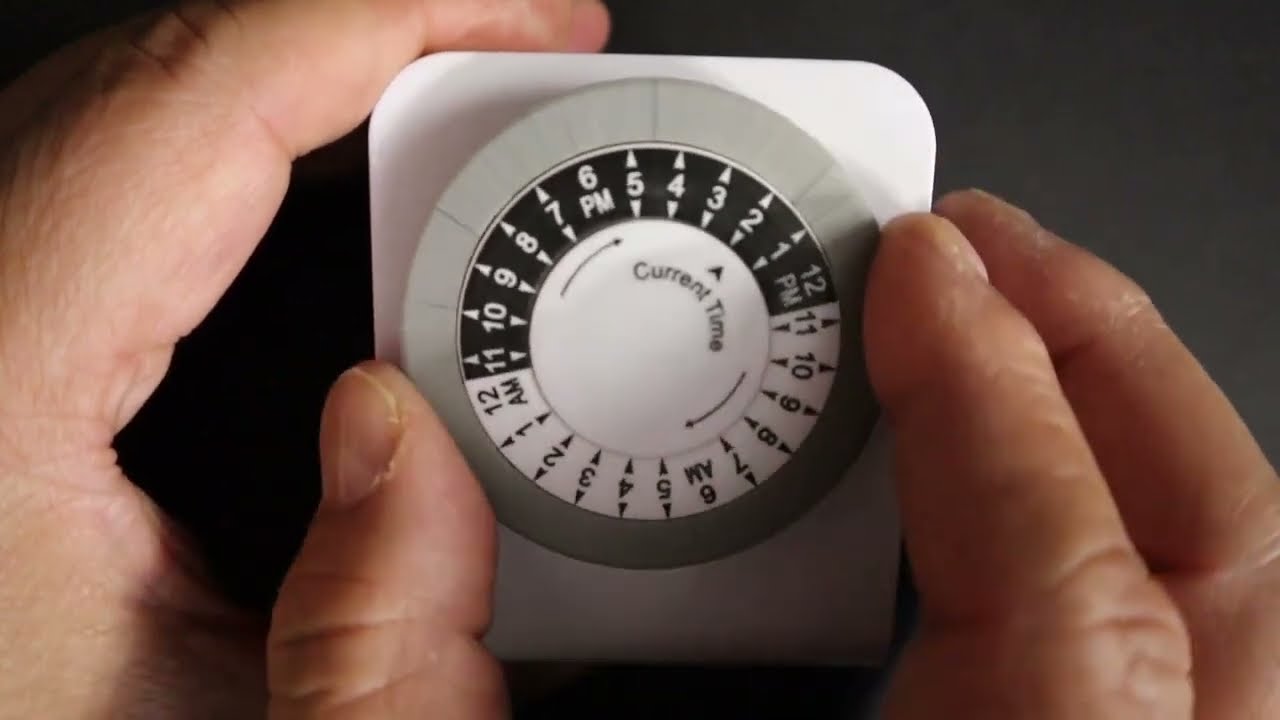 Indoor Dual Outlet Timers Heavy-Duty Mechanical 24-Hour 3-Prong 30-Minute Intervals Bn-link