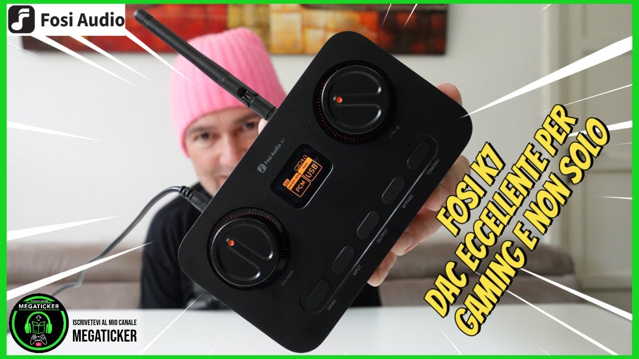 FOSI K7 Amplificatore DAC : Come migliorare il Suono di Qualsiasi Cuffia da Gaming e Non [ITA]