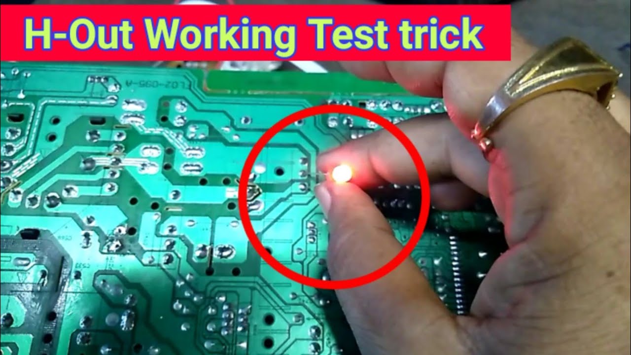 H-out Signal test trick and Hout signal details in crt Tv.