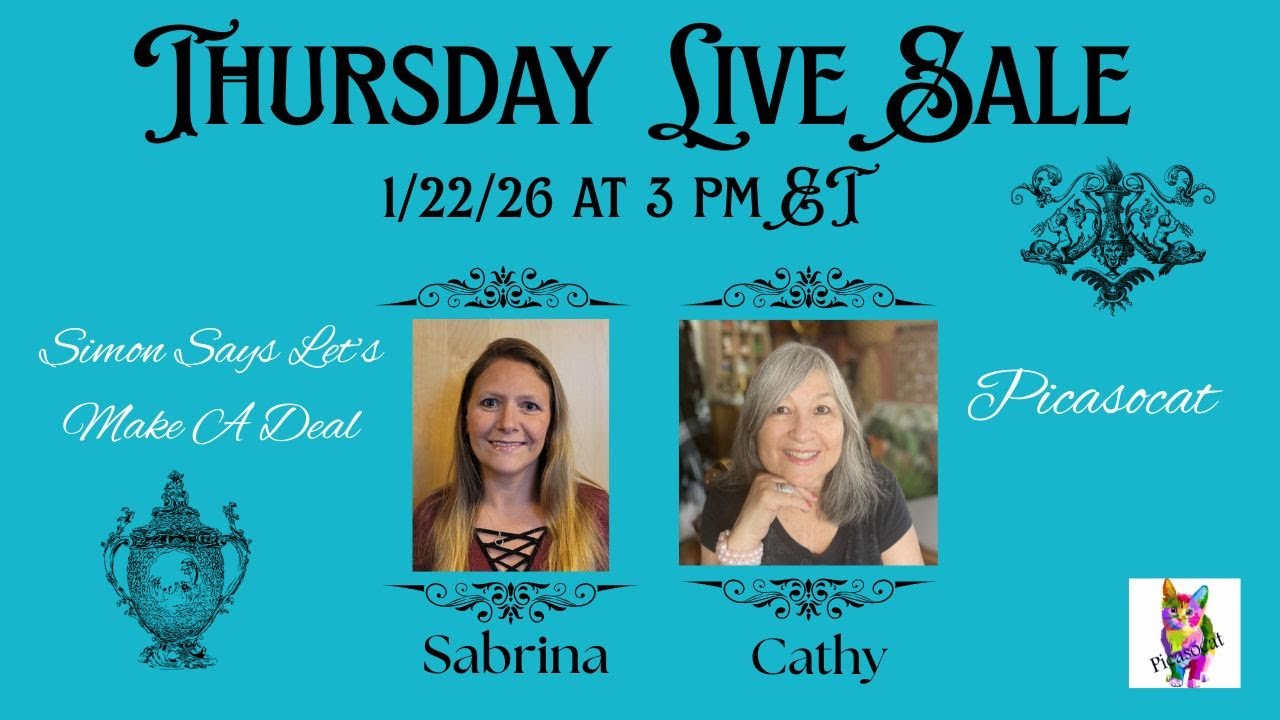 Thursday Live Sale 1/2/26 at 3 pm ET
