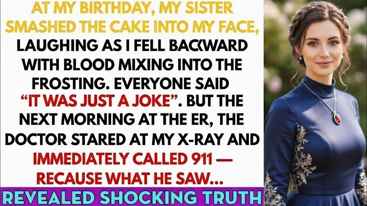 My Sister Smashed The Cake Into My Face And Laughed- But The Er Doctor Called 911 After Seeing X-ray