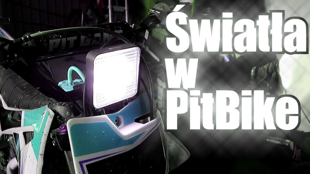 Jak zrobić światła w Pitbike na cewkach nie zmasowanych / Headlight on Pit Bike / MRF YCF Pitgang