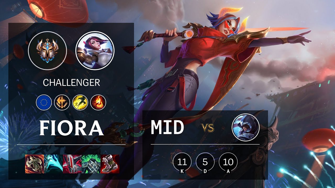 Fiora Mid vs Talon - EUW Challenger Patch 11.5