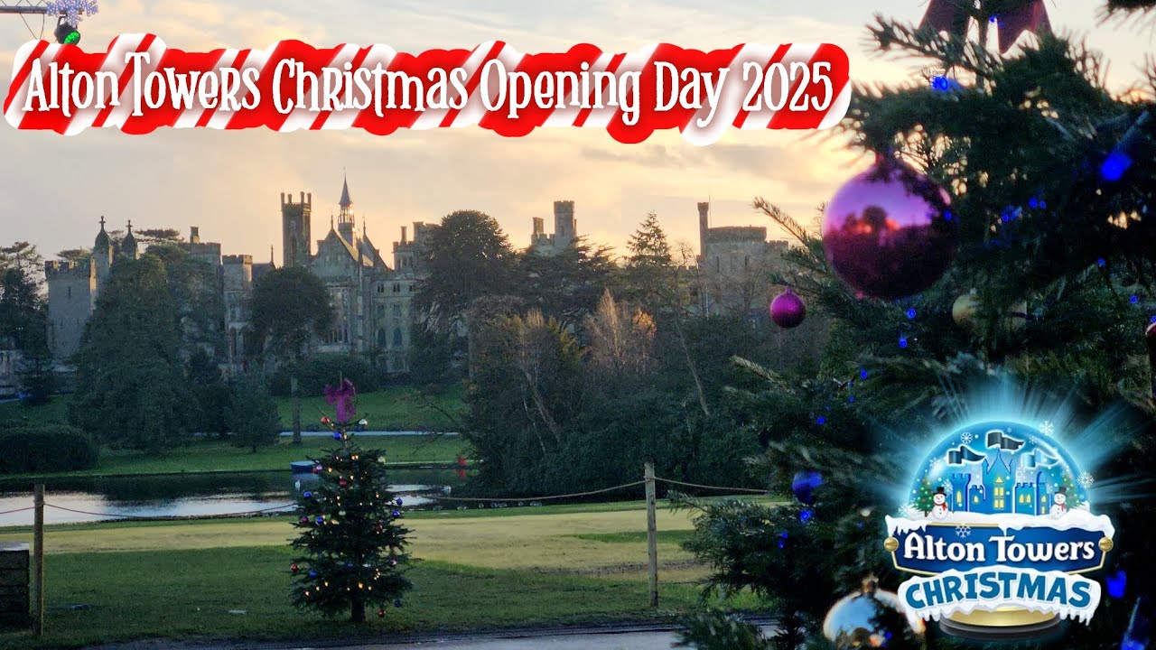 Первый день рождественского мероприятия Alton Towers! 2025!