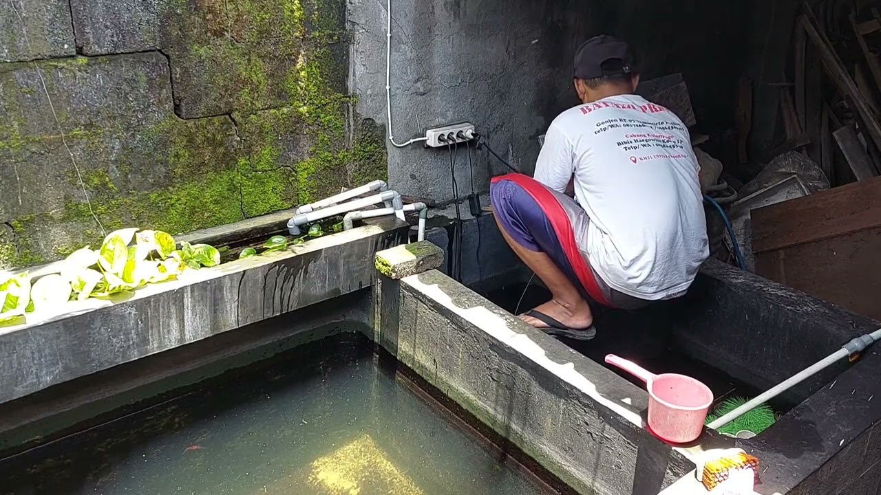 Tutorial memasang pompa kolam ukuran 5800 L/J dg lubang output 22mm pipa 3/4