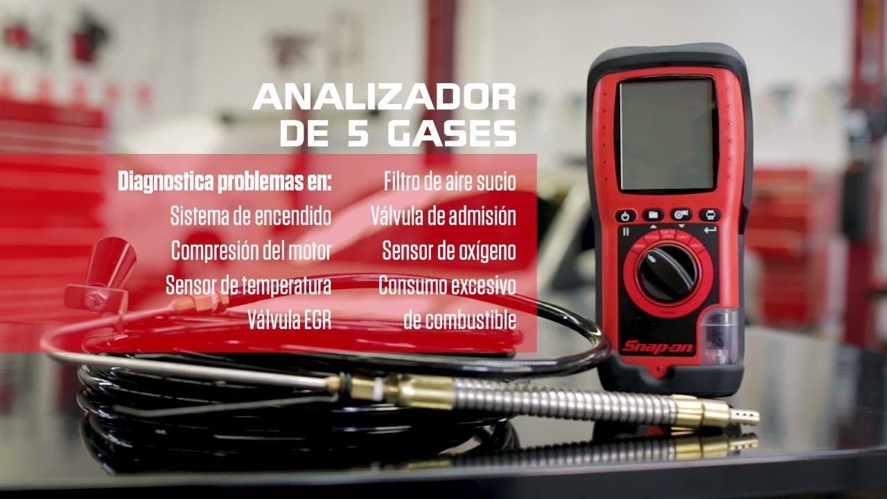 💥 Analizador de gases automotrices 100% portátil Snap-On