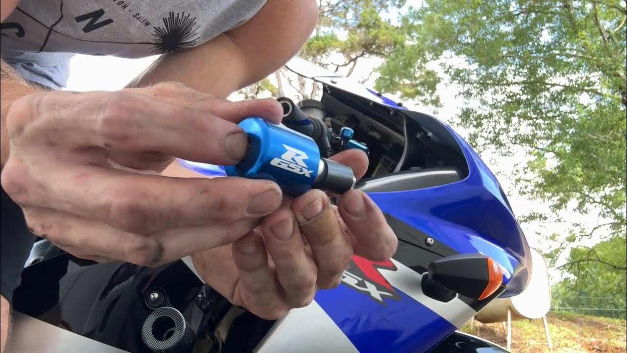 New Bar Ends on GSXR 600 