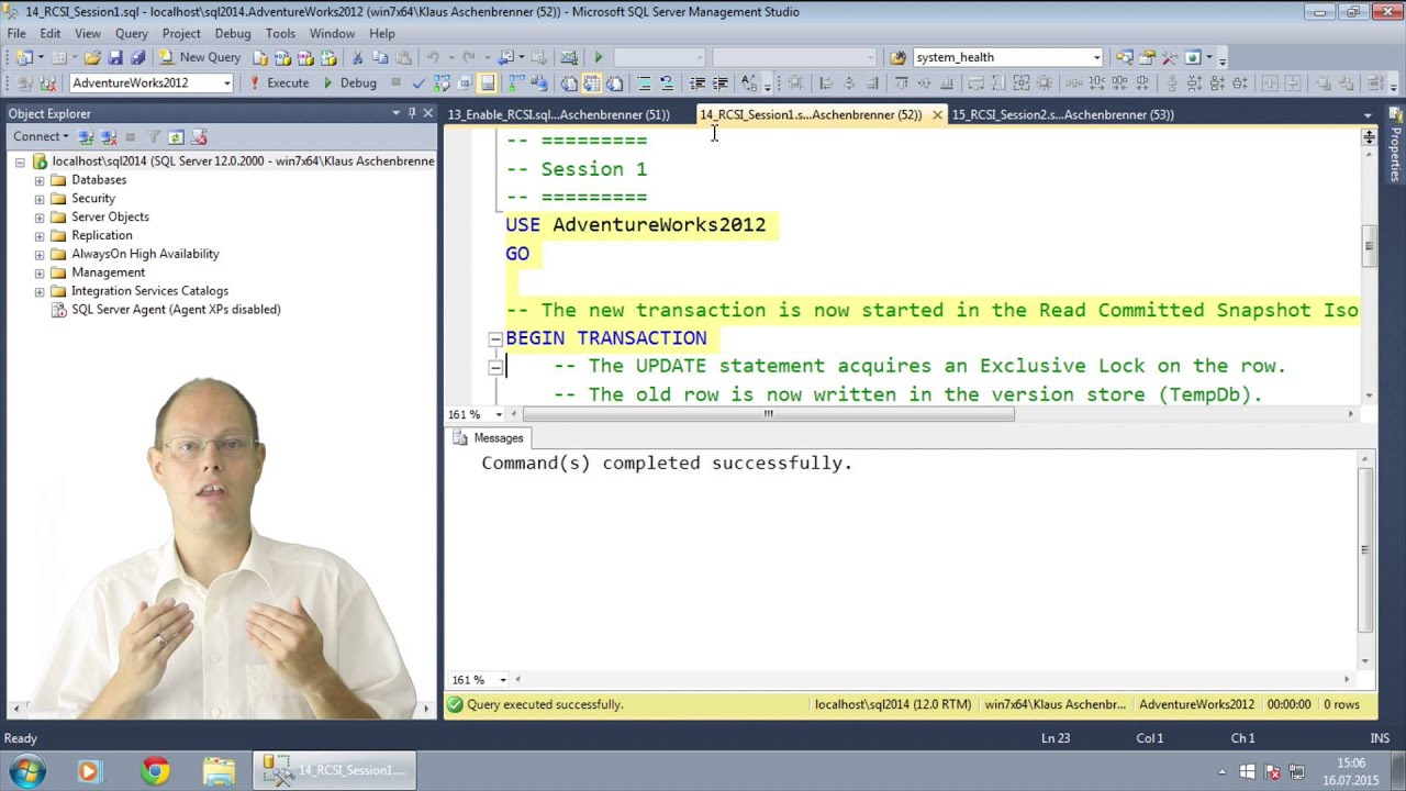 SQL Server Quickie #29 - Read Committed Snapshot Isolation